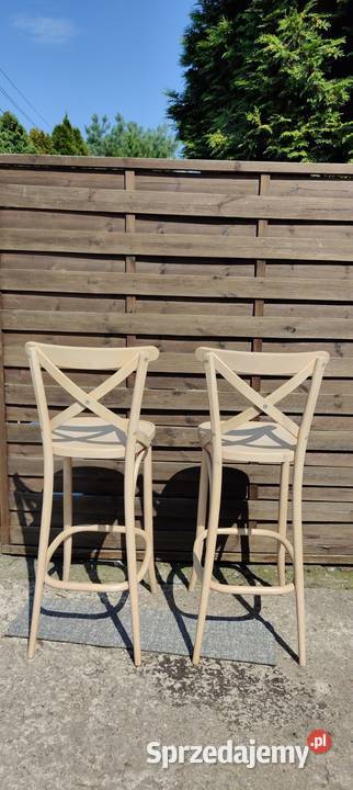 2 x hoker krzesło barowe wysokie Thonet Warszawa