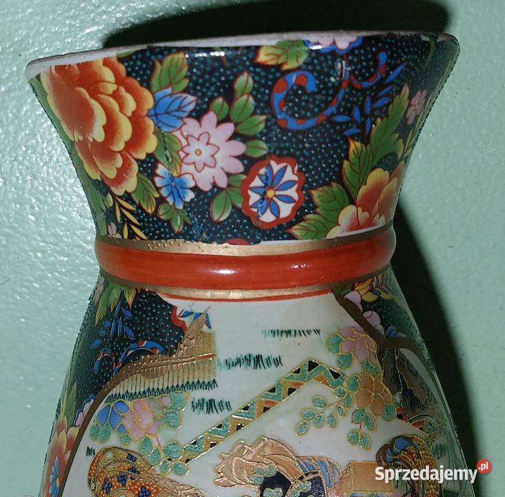 Stary wazon motyw japoński chiński lata 60te wys Rokity