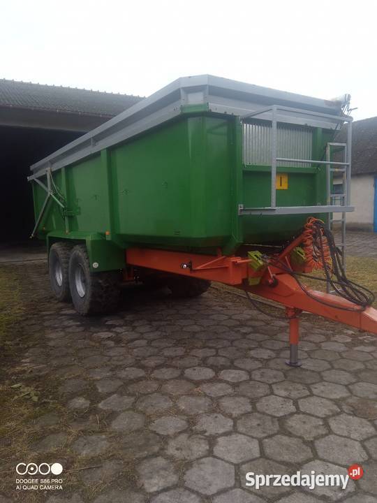 Sprzedam przyczepę wywrotkę skorupę tandem 21 t Przyczepy rolnicze wielkopolskie Ląd sprzedam
