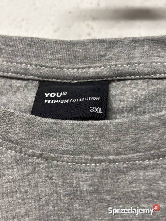 Koszulka męska YOU Premium Collection szara szary/srebrny