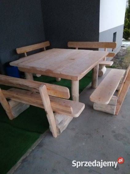 Meble ogrodowe z drewna olchowego Radomsko