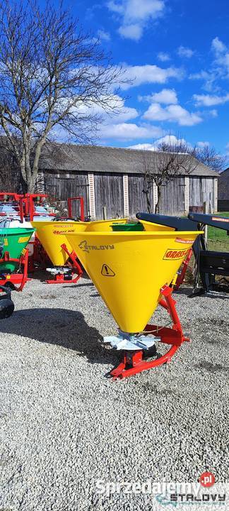 STALOVY Rozsiewacz nawozu lejek dwutarczowy 300L Barchaczów