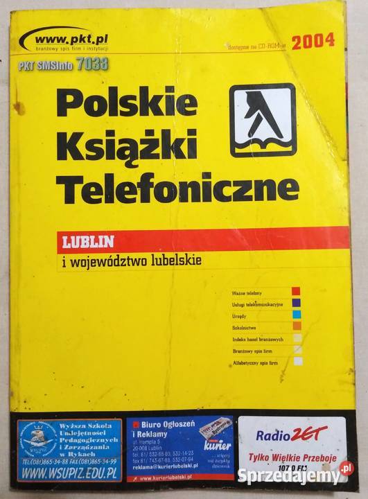 Książka telefoniczna Lublin i Województwo Lubelskie – rok 20