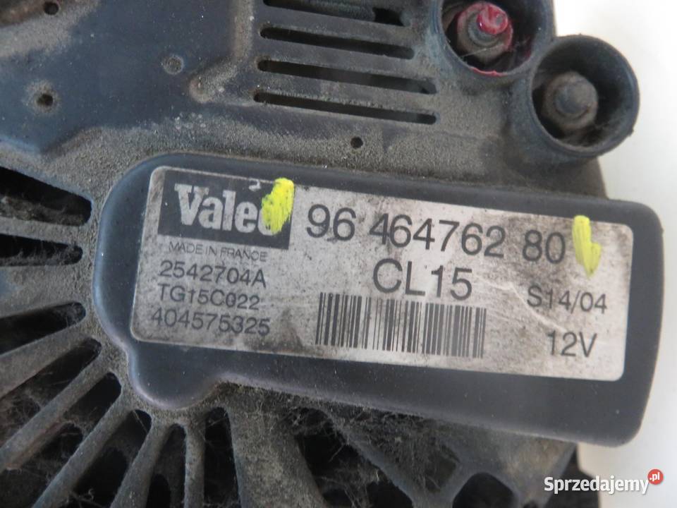 ALTERNATOR PEUGEOT 206 14 HDi 9646476280