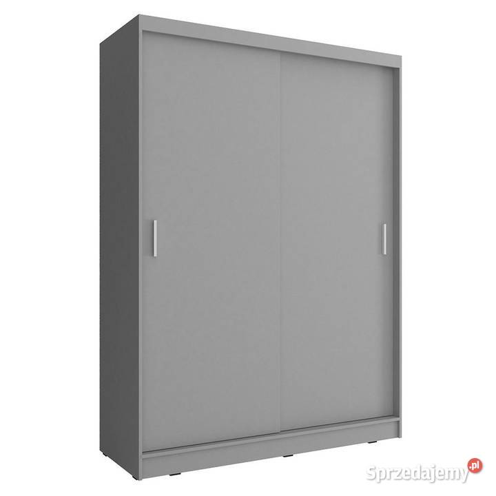 Klasyczna Tania szafa Grafit Sonoma Biały Szybka 130cm Opole