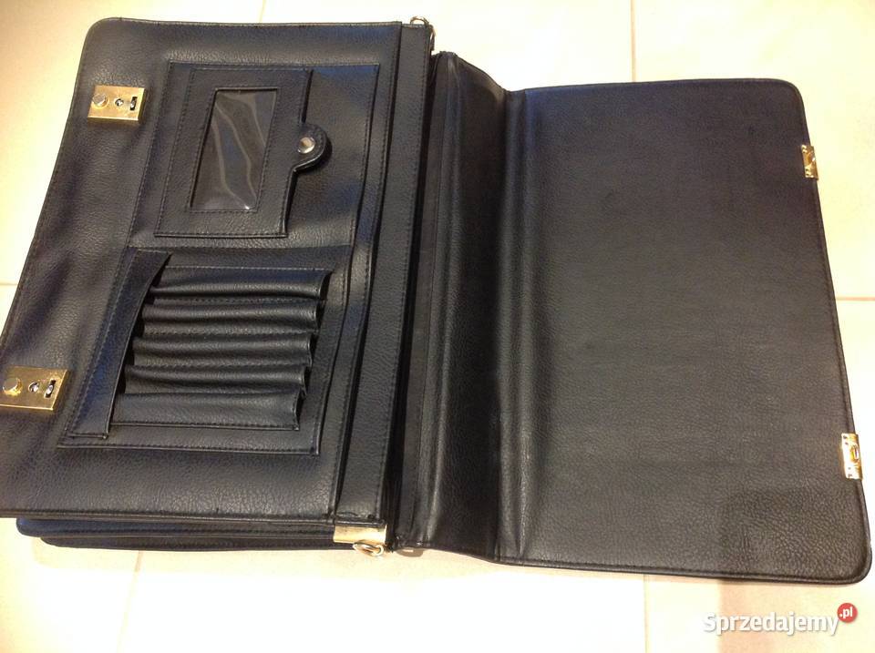 Teczka Aktówka Czarna lata 90 Nowa Sól sprzedam