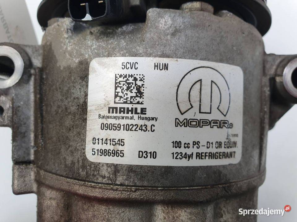 SPRĘŻARKA KLIMATYZACJI FIAT TIPO II 51986965 osobowe Lipno sprzedam