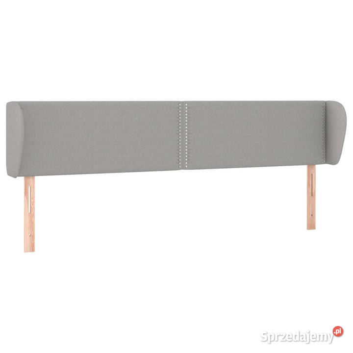 Zagłówek uszak jasnoszary 163x23x7888 tkanina mazowieckie sprzedam
