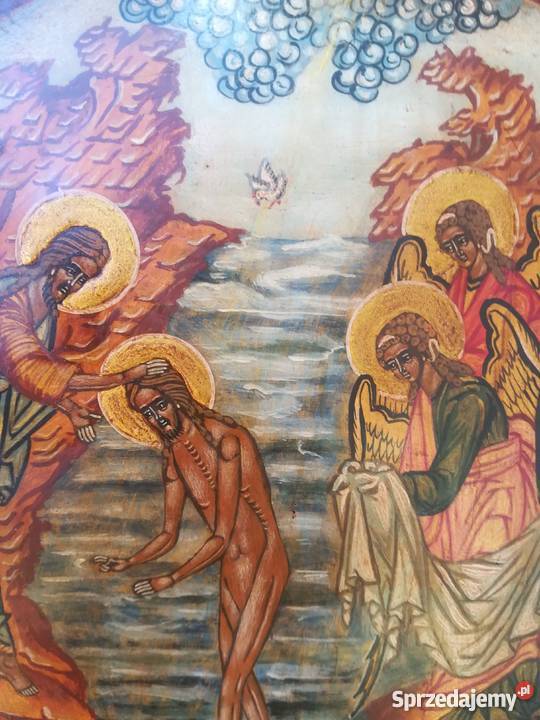 Ikona rosyjska Chrzest Jezusa Chrystusa Siedlce