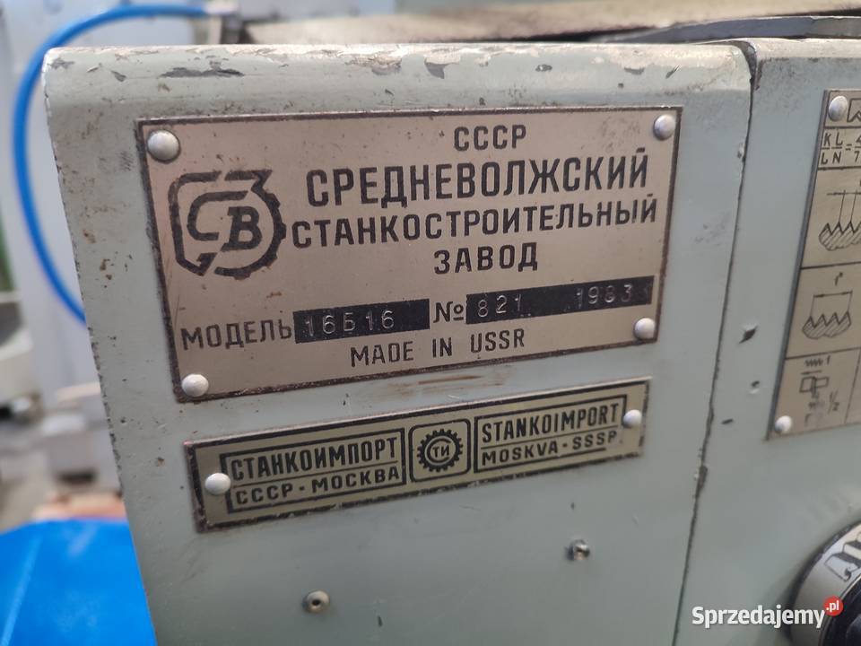 TOKARKA UNIWERSALNA STANKOIMPORT 16K16 Trzebunia