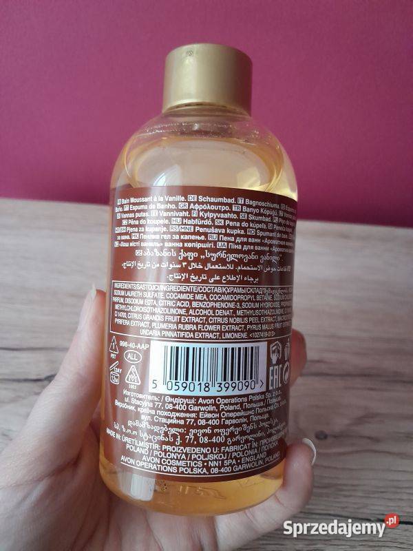 Płyn do kąpieli Avon Delightful Vanilla 250ml Siewierz sprzedam