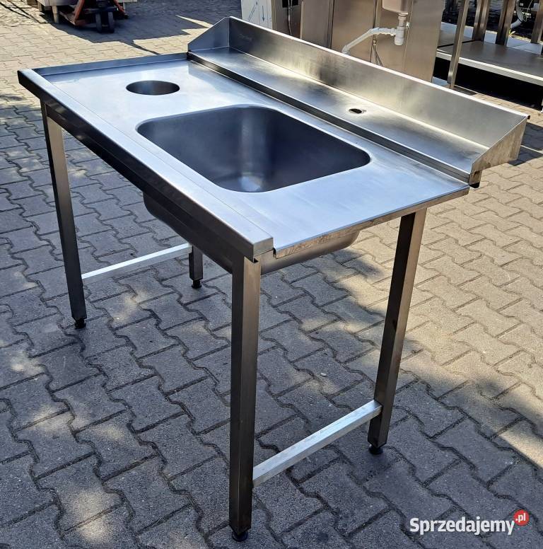 ZLEW 1 KOM Z OTWOREM NA ODPADY DORA METAL Gastronomia