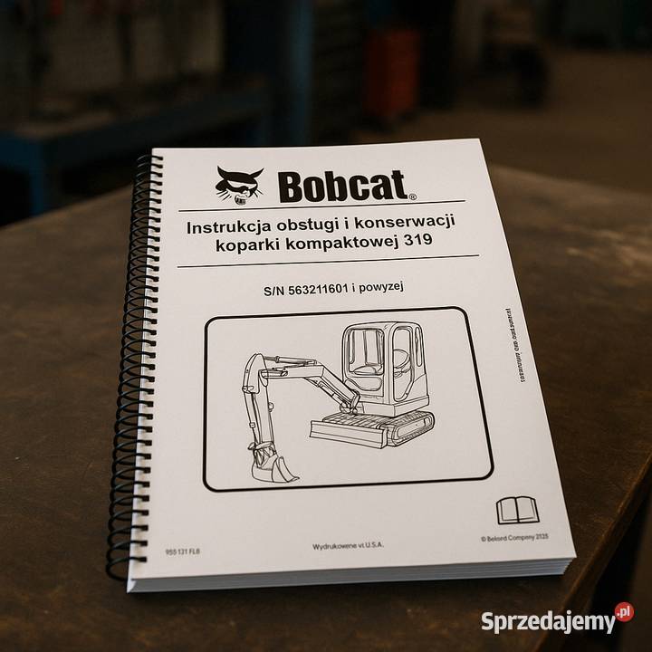 Bobcat 319 instrukcja obsługi DTR w języku pomorskie Gdańsk sprzedam