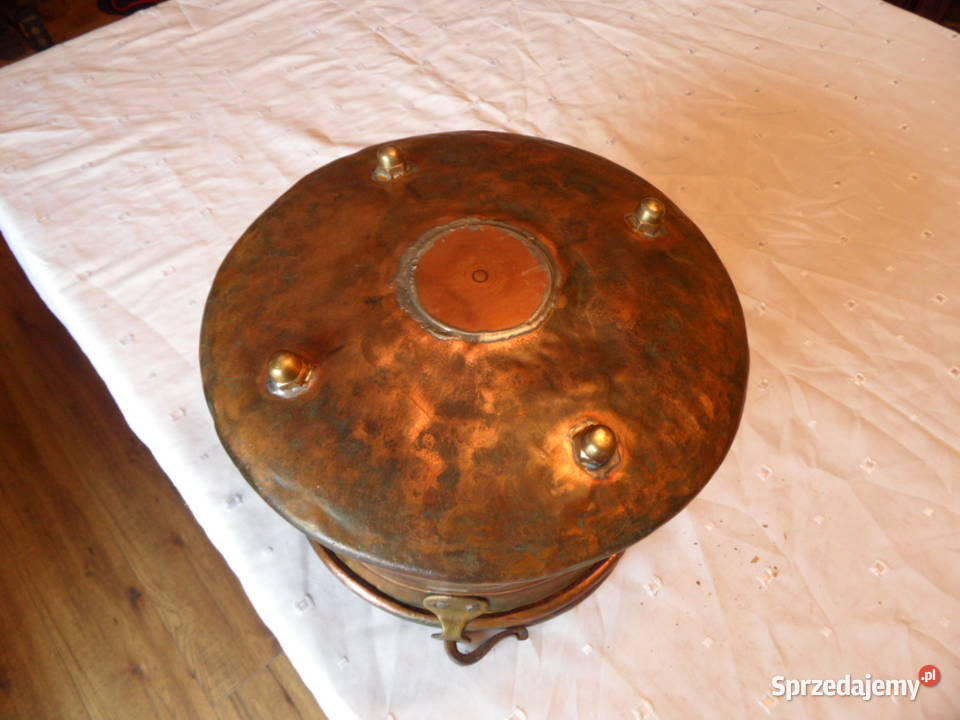 Średniowieczny duży kocioł miedziany Lublin