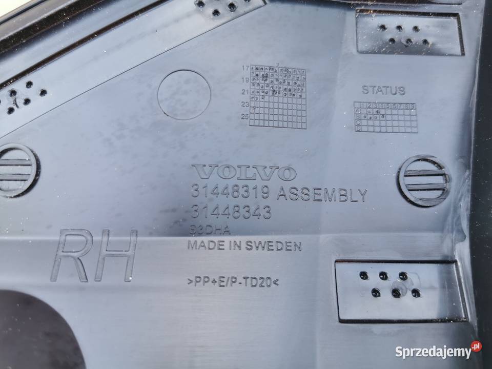 Listwa drzwi tył prawa rh Volvo xc40 17 31448319 Sieraków