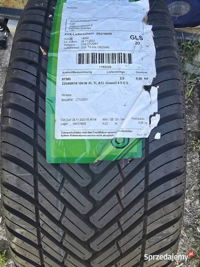 NOWE opony wielosezonowe 22560 R18 Alufelgi 18 Łódź sprzedam