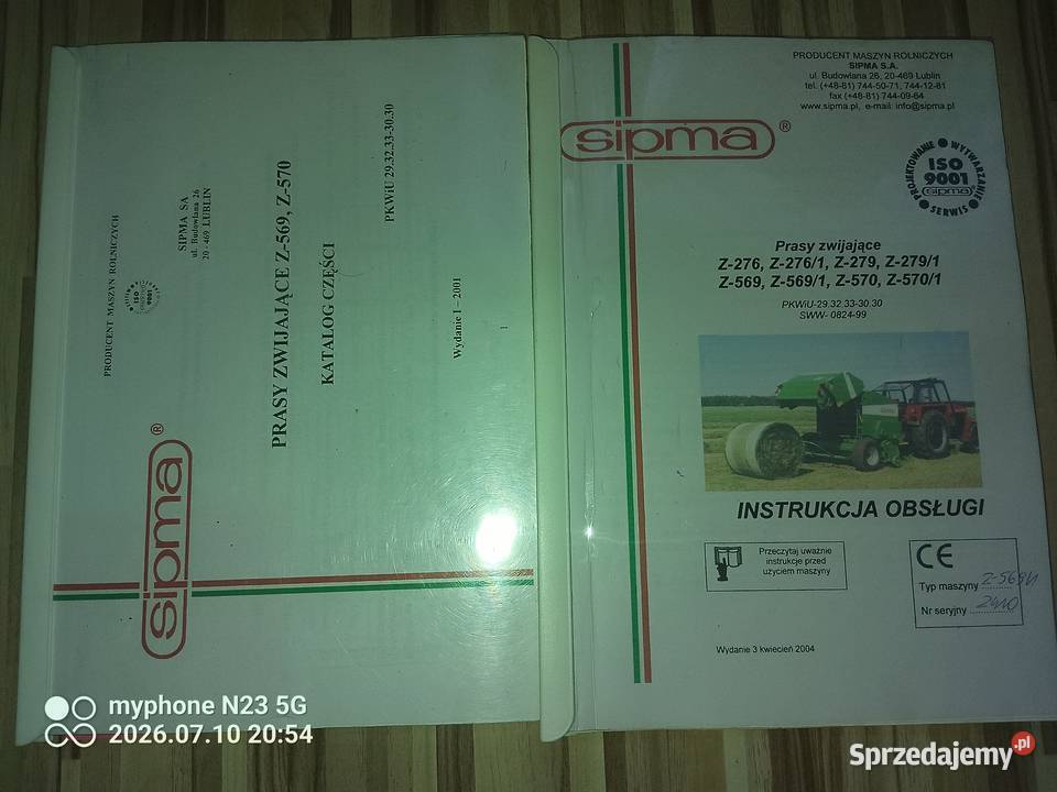 Prasa belująca Sipma Z5691 Farma Sipma Żwikiele