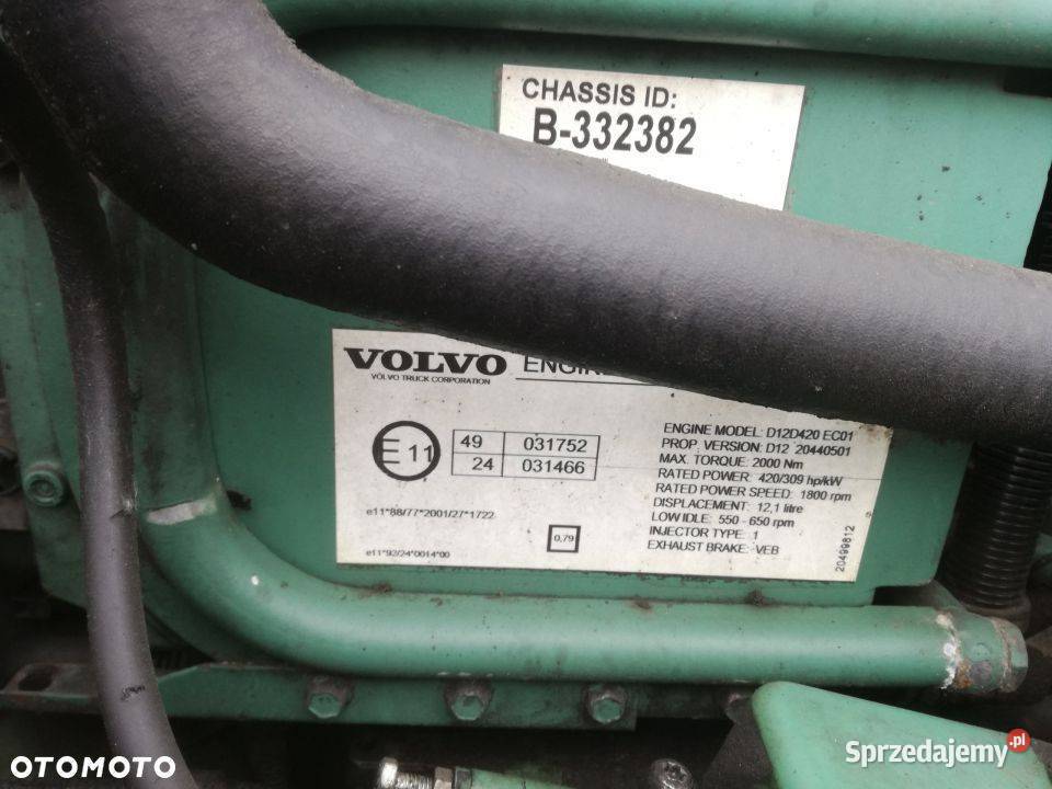 SILNIK VOLVO FM FH 420 D12D420 EC01 2003 kujawsko-pomorskie