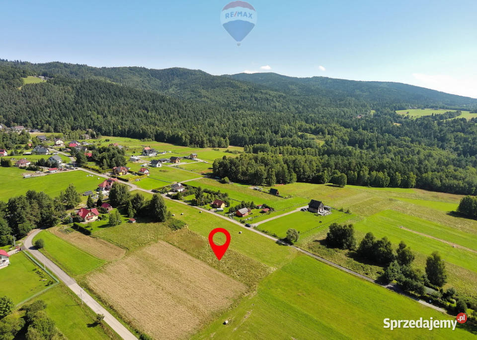 Działka budowlana z widokiem na góry Sprzedaż śląskie Ślemień