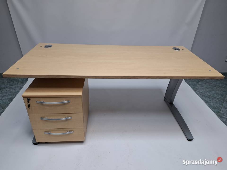 Zestaw mebli Mebelux klon biurko 160x73 kontener Poznań