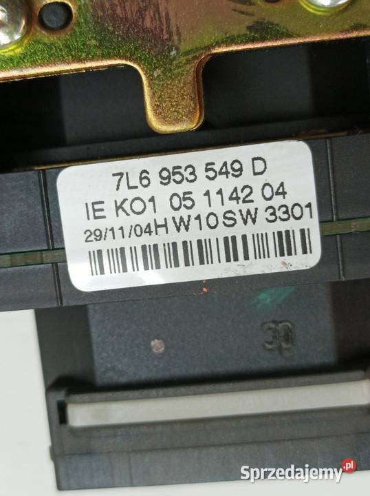 PRZEŁĄCZNIK ZESPOLONY 7L5953549D 8E0953541D VW osobowe