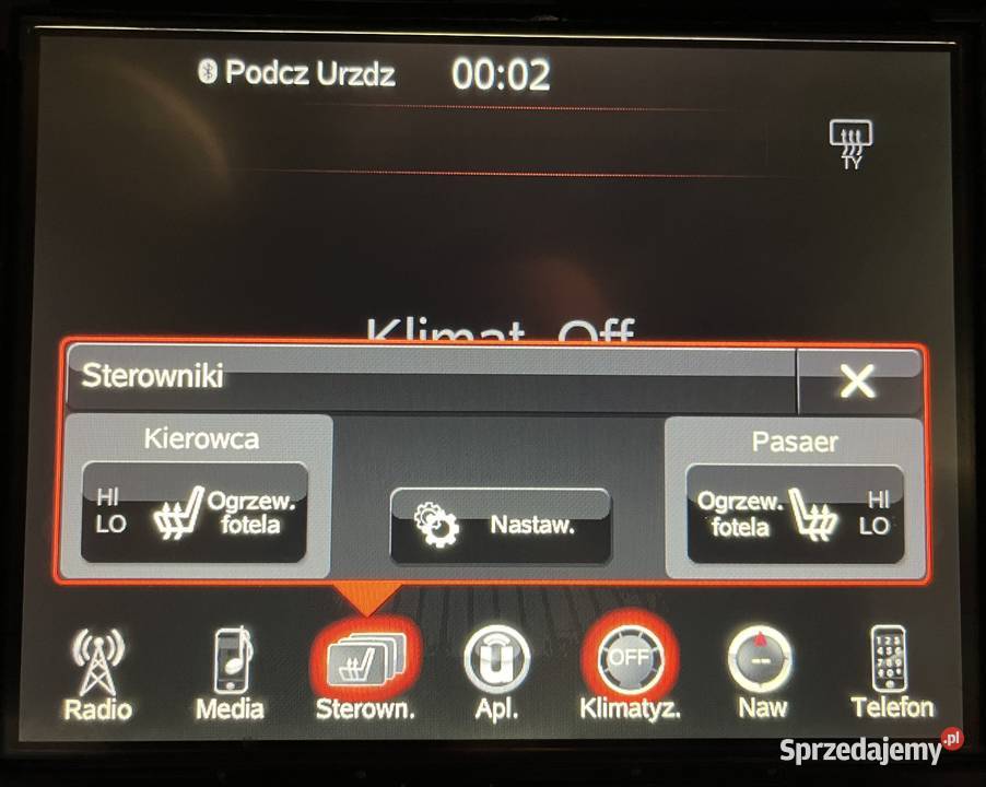 DODGE VIPER SRT UCONNECT 84 Polskie Menu Lektor małopolskie