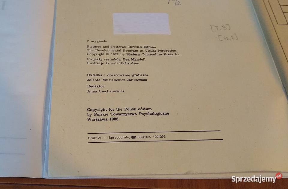 Wzory i obrazki program rozwijający percepcję Podręczniki Gdańsk
