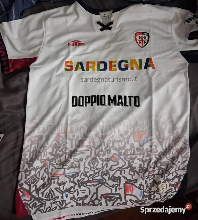 Oryginalna koszulka wyjazdowa Cagliari Calcio Rozmiar XL Siekierki Wielkie