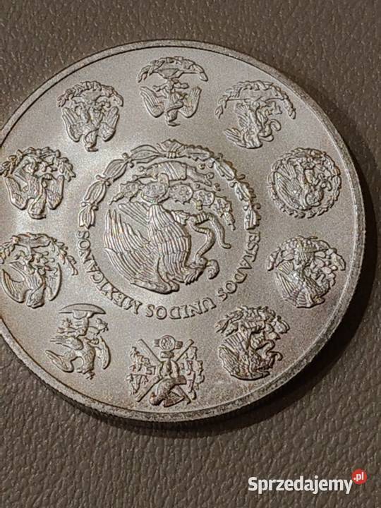 Meksyk 2 Oz czystego srebra próby 0999 mazowieckie Ostrów Mazowiecka