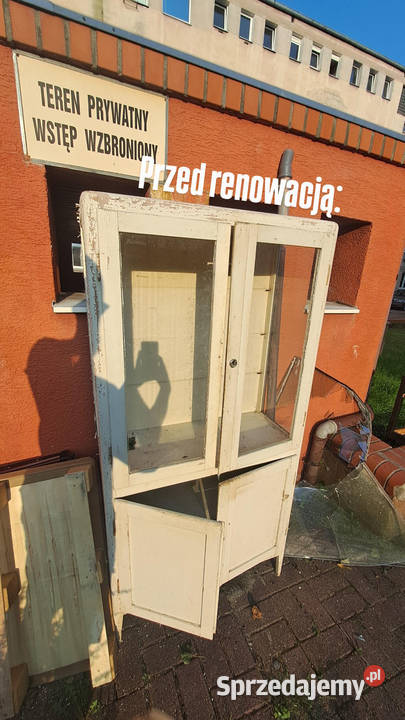 Unikatowa witryna ręcznej renowacji vintage 39cm Kredensy i witryny Poznań