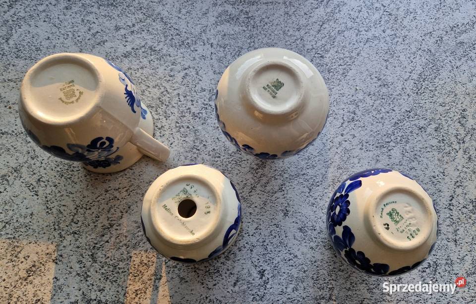 Fajansowe ozdoby 10 z Włocławka albo z Koła w Porcelana i szkło