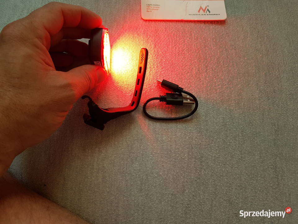 Lampka tylna z funkcją stop USB Mielec