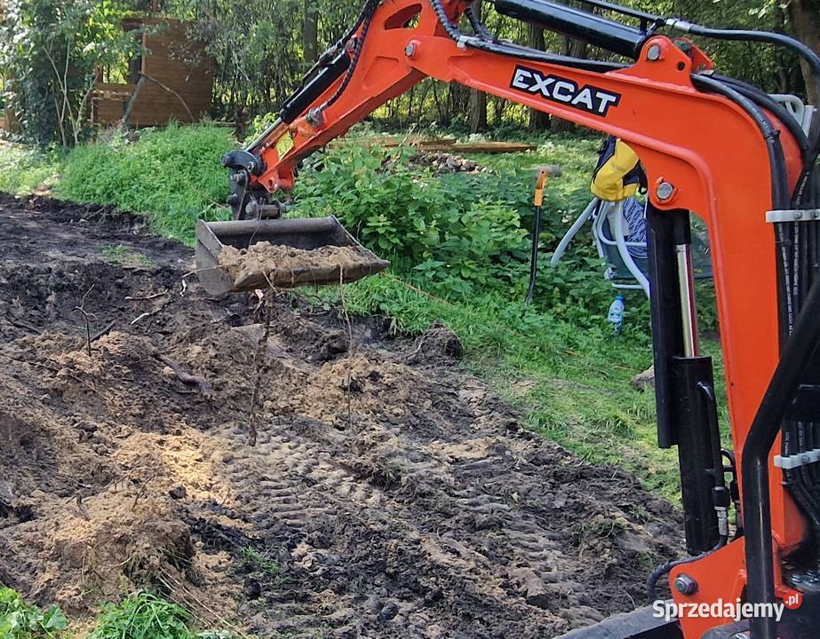 Koparka wynajem minikoparka bez operatora Częstochowa usługi budowlane