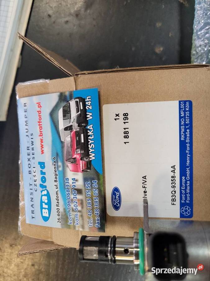 Zawór Pompy Ford Transit BK2Q9358AB 1945275 NOWY Motoryzacja Radom sprzedam