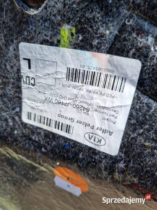 DYWAN WYKŁADZINA PODŁOGA KIA XCEED 84260J7160 Dywaniki wielkopolskie sprzedam