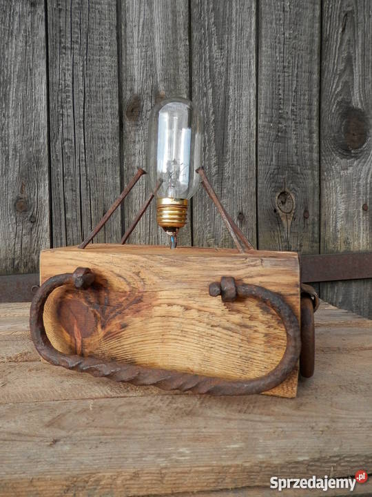 Lampa GWÓŹDŹKOWAL ręcznie wykonana ze starej Szczecinek