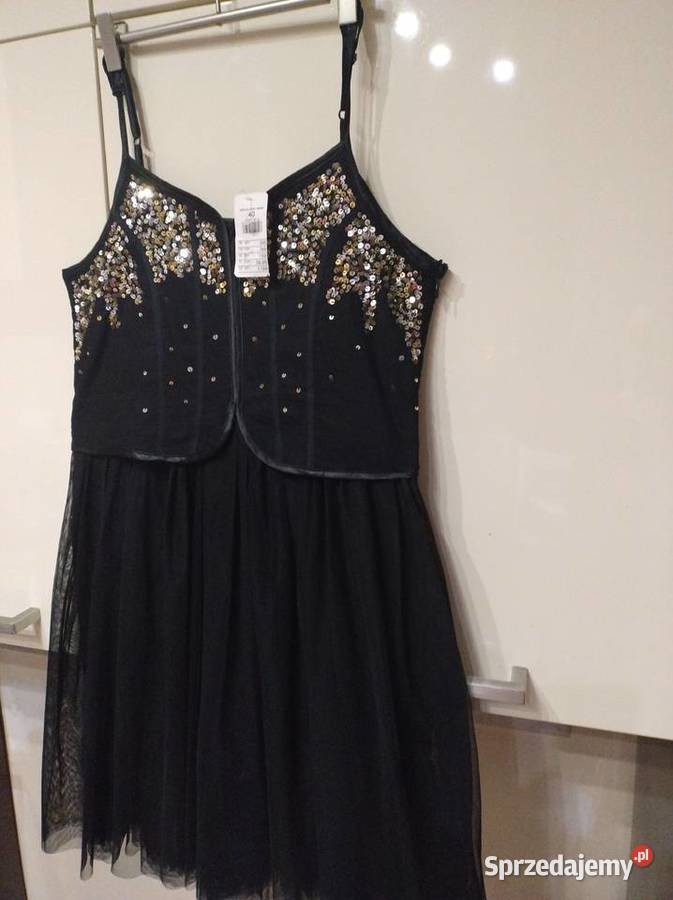 Sukienka w kolorze czarnym imprezowo koktajlowa Lublin