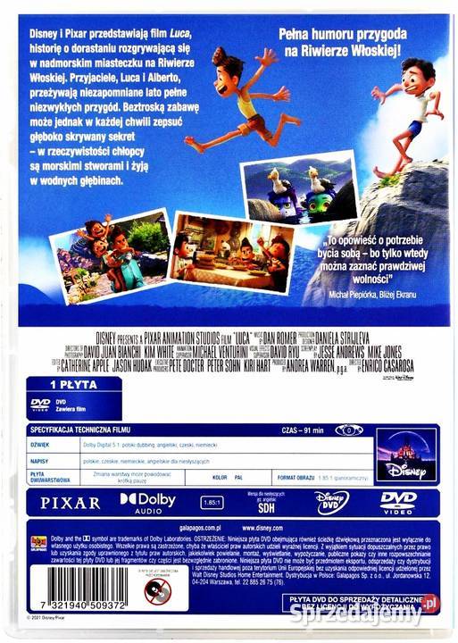 LUCA DISNEY PIXAR wielkopolskie Kalisz sprzedam
