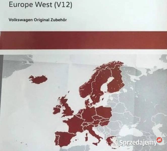 RNS 310 VW Volkswagen Skoda Seat mapa Europy z
