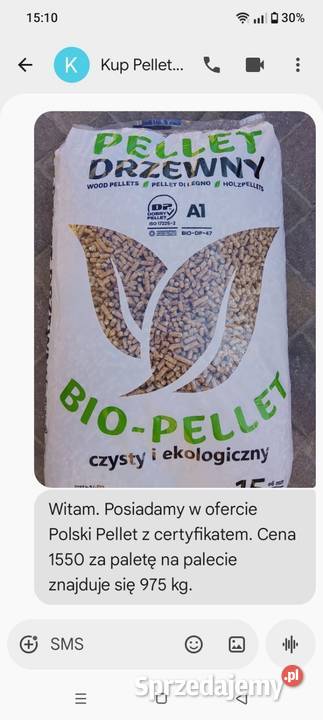 Sprzedaż Pelletu Bio Pellet Polski transport Łuków