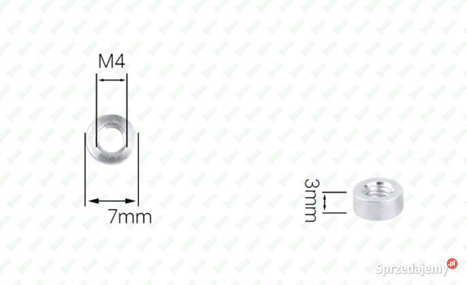 M4X3 KOLUMNA ALUMINIOWA DYSTANSOWA GWINTOWANA mazowieckie