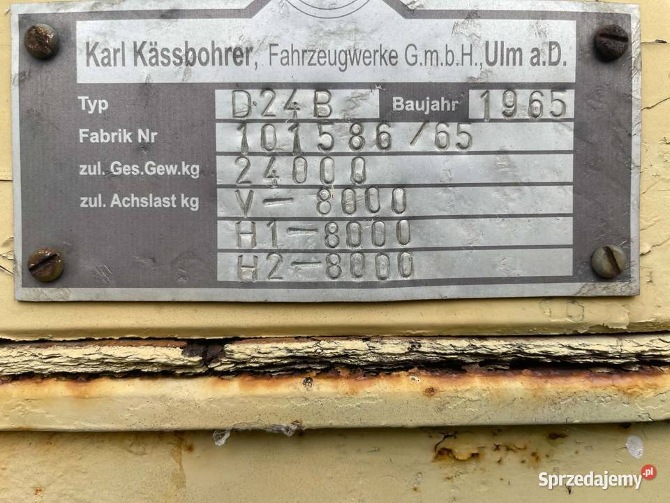 Przyczepa Karl Kssbohrer 24 DMC sprzedam
