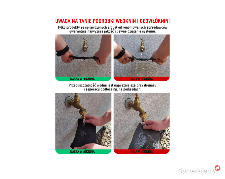 Geowłóknina PES150N 15x15m czarna 150g Olsztyn