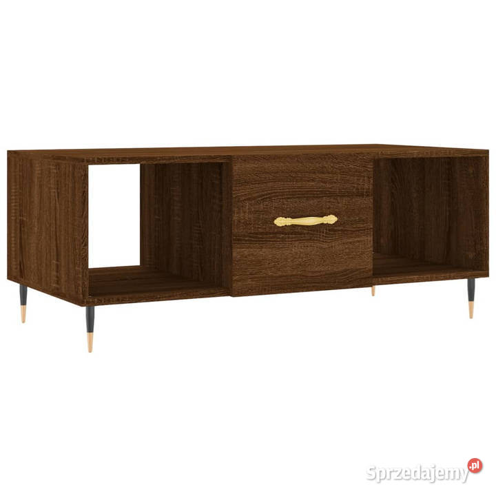Stolik kawowy brązowy dąb 102x50x40 WM829283 Warszawa