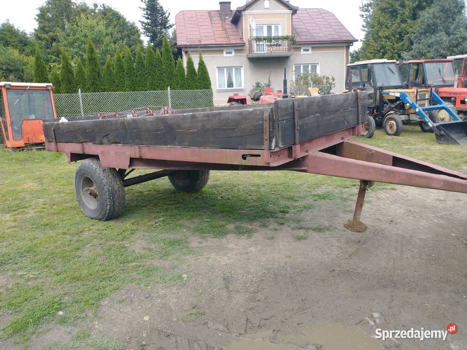 przyczepa jednoosiowa z rozrzutnika Grybów sprzedam