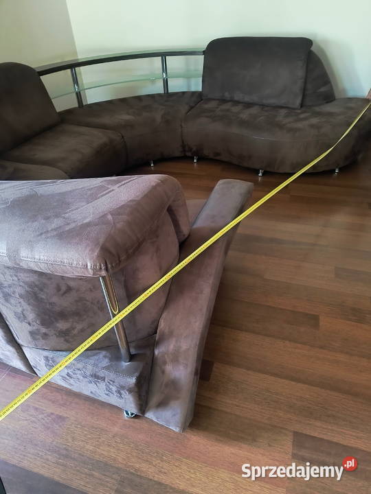 Wygodna skórzana kanapa w literę C 320cm Bukowiec sprzedam