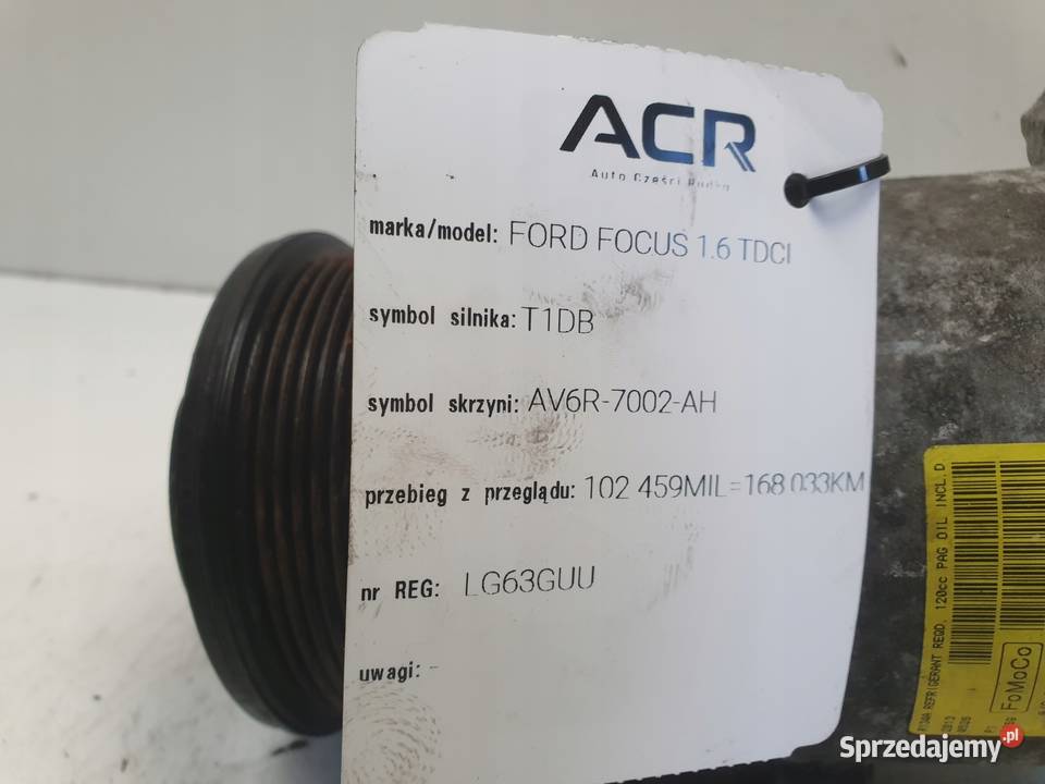 SPRĘŻARKA KLIMATYZACJI Ford Focus III MK3 16 Chełm sprzedam