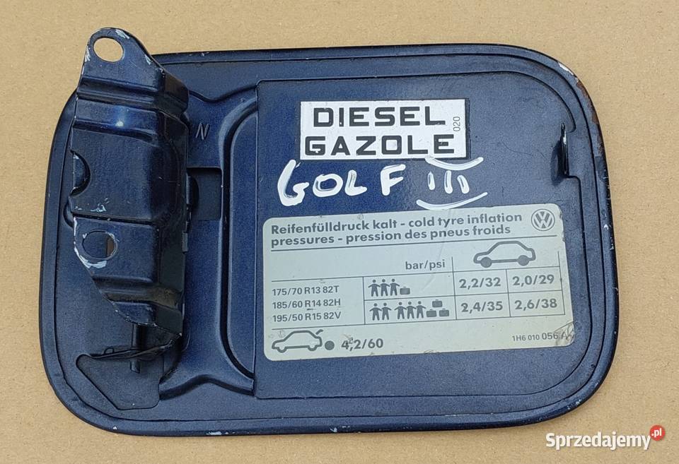 KLAPKA WLEWU PALIWA VW GOLF III DIESLE dolnośląskie