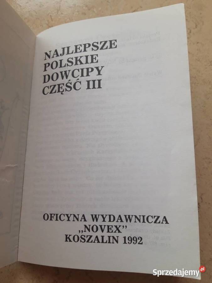 Najlepsze polskie dowcipy część 3 NOVEX 1992 Bielsko-Biała
