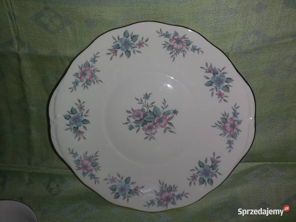 Serwis różowo niebieskie kwiatyColclough Made in
